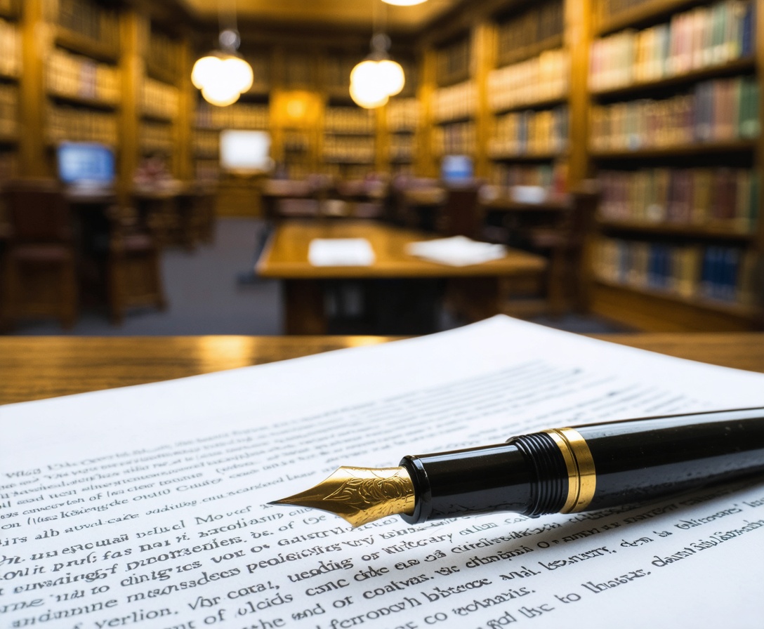 Крупный план ручки на юридическом документе с размытым фоном